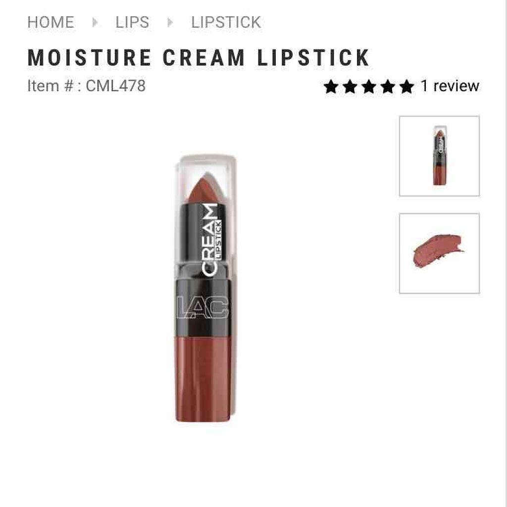 モイスチャークリーム リップスティック/L.A.COLORS/口紅を使ったクチコミ(2枚目)