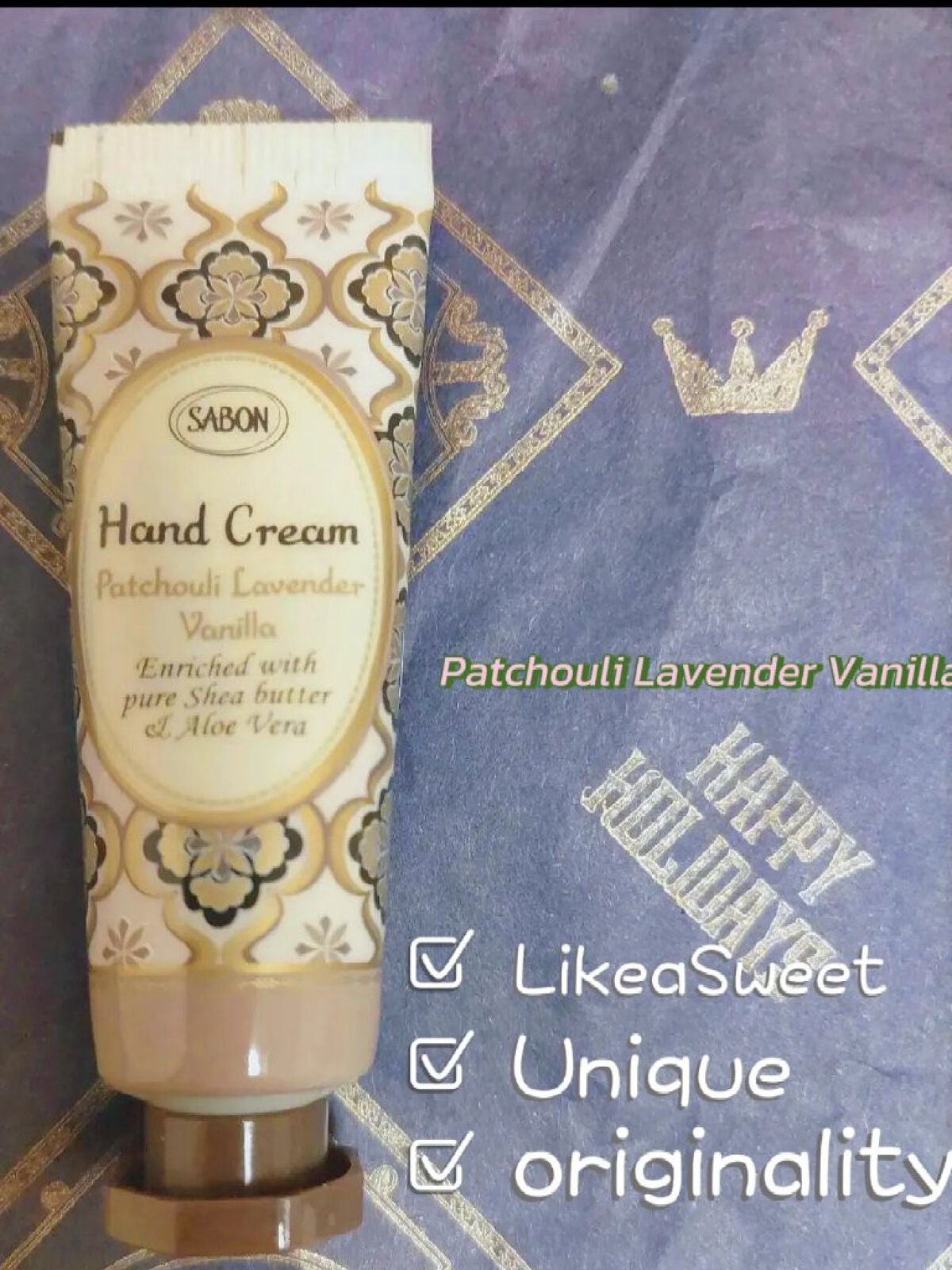 ハンドクリーム パチュリ・ラベンダー・バニラ/SABON/ハンドクリームを使ったクチコミ(3枚目)