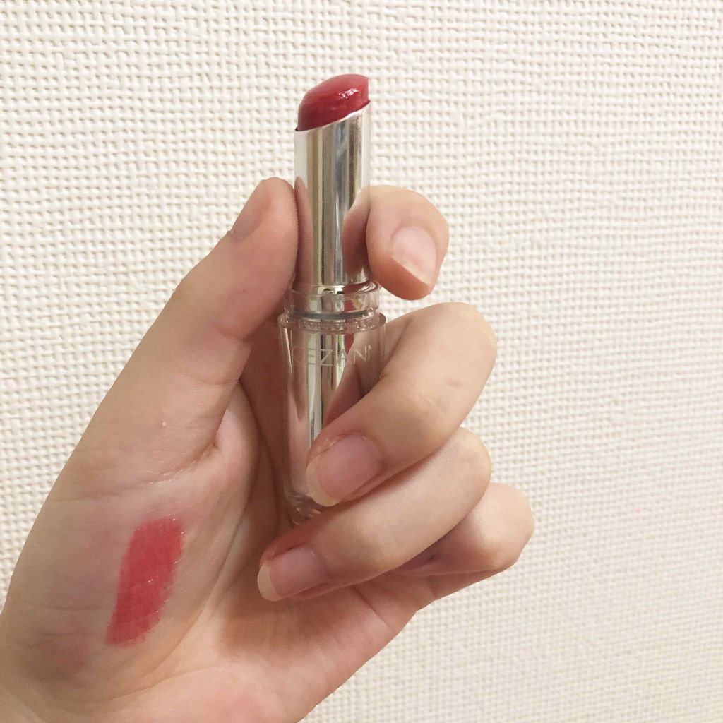 ラスティンググロスリップ/CEZANNE/口紅を使ったクチコミ（2枚目）