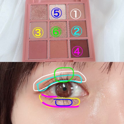 プレイカラーアイズ ミューリーロマンス/ETUDE/アイシャドウパレットを使ったクチコミ(5枚目)