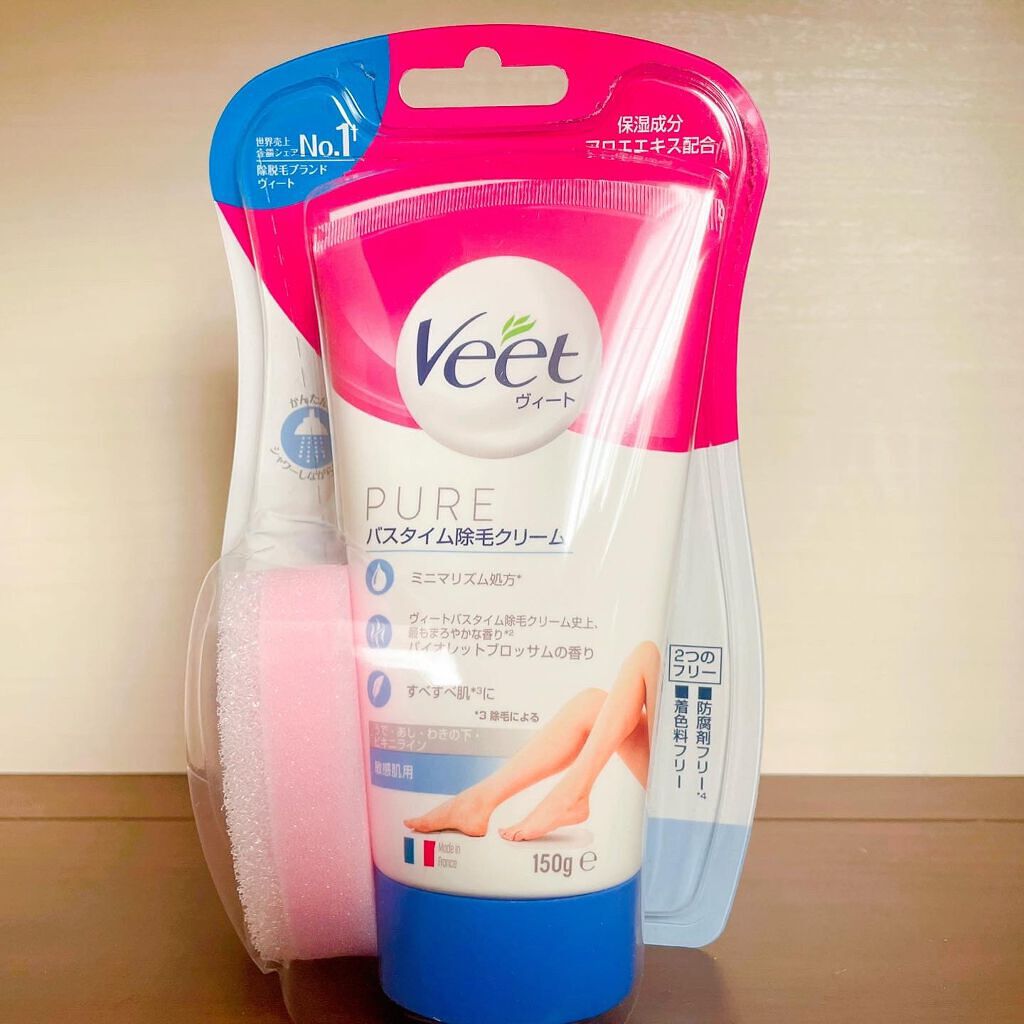 ヴィート ピュアバスタイム除毛クリーム 敏感肌用/Veet/除毛クリームを使ったクチコミ（1枚目）