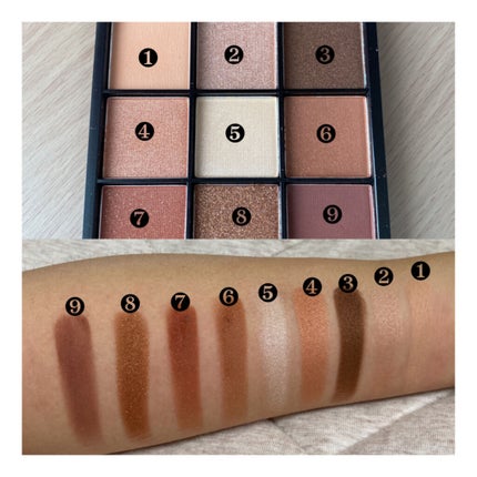 UR GLAM BLOOMING EYE COLOR PALETTE/U R GLAM/アイシャドウパレットを使ったクチコミ(2枚目)