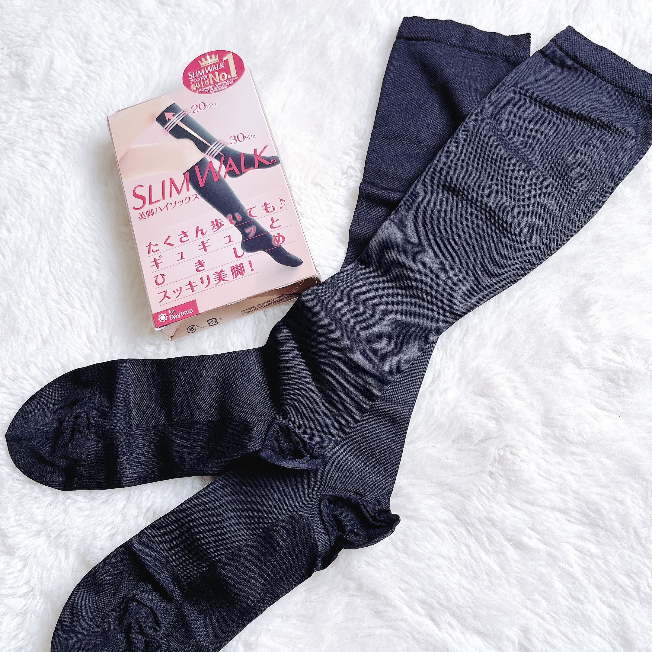スリムウォーク 美脚ハイソックス/SLIMWALK/着圧ソックス・レギンスを使ったクチコミ（1枚目）
