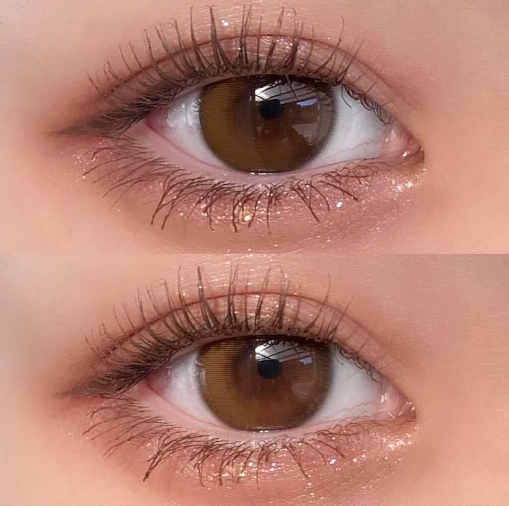 ダリアブラウンマンスリー (DAHLIA BROWN monthly)/OLOLA/１ヶ月（１MONTH）カラコンを使ったクチコミ（1枚目）