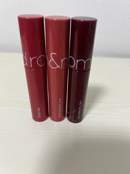 ジューシーラスティングティント/rom&nd/リップティントを使ったクチコミ(1枚目)