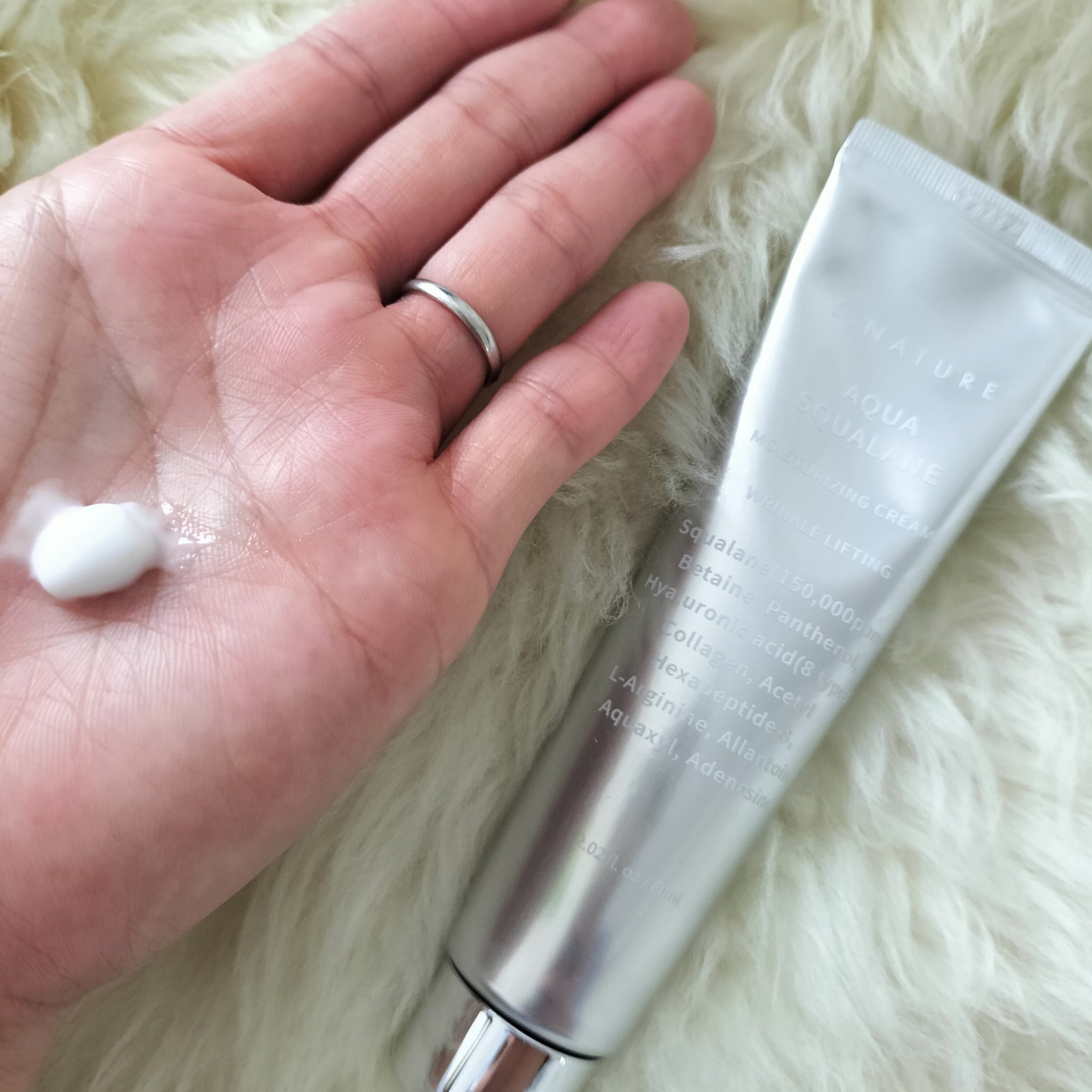 アクアスクワランモイスチャークリーム/S.NATURE/フェイスクリームを使ったクチコミ（2枚目）