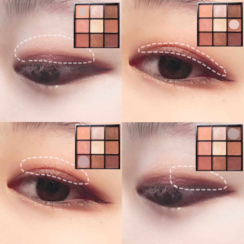 UR GLAM　BLOOMING EYE COLOR PALETTE/U R GLAM/アイシャドウパレットを使ったクチコミ（2枚目）