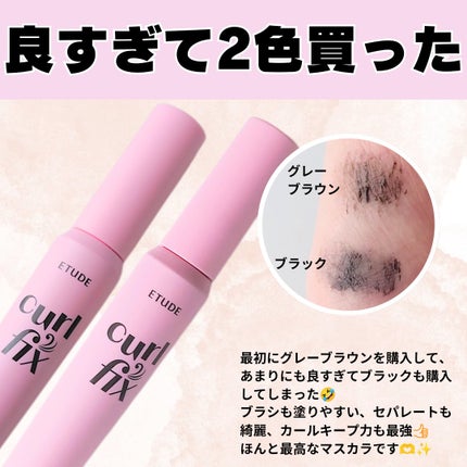 カールフィックスマスカラ/ETUDE/マスカラを使ったクチコミ(2枚目)