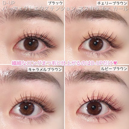 パーフェクトエクステンション マスカラ for カール/D-UP/マスカラを使ったクチコミ(9枚目)