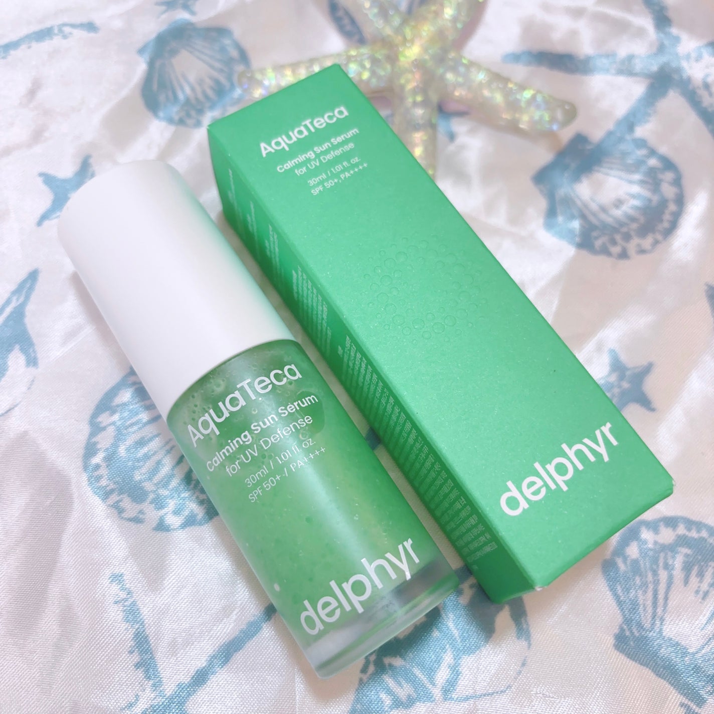 AquaTeca calming sun serum/Delphyr/日焼け止めローションを使ったクチコミ(1枚目)