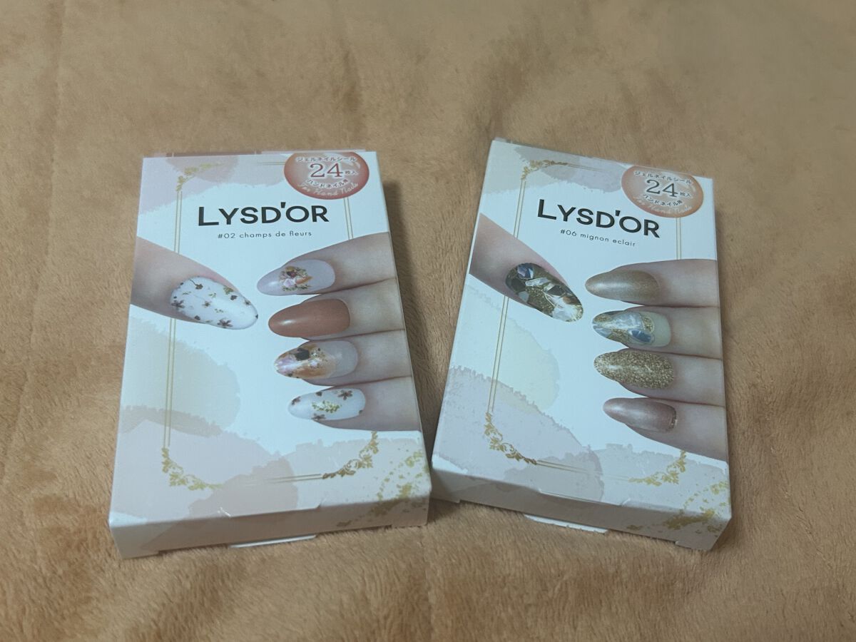 セミキュアジェルネイルシール ハンド用 06 ミニョンエクレール/LYSD’OR/ネイルシールを使ったクチコミ（1枚目）