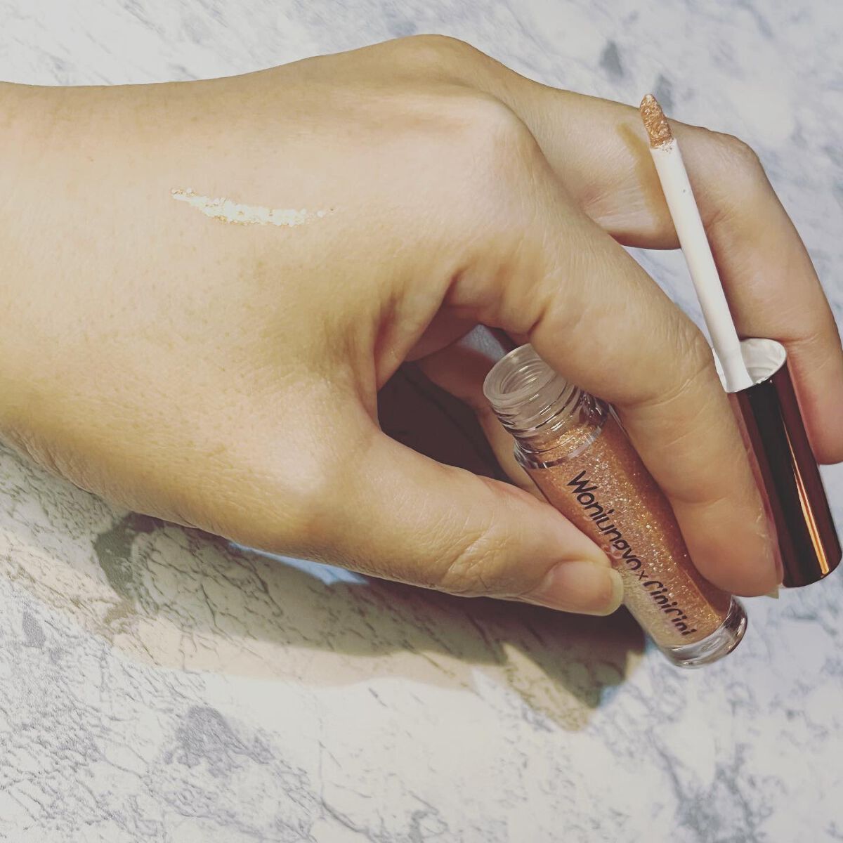 ウォンジョンヨ ダイヤモンドライナー/Wonjungyo/リキッドアイシャドウを使ったクチコミ(2枚目)