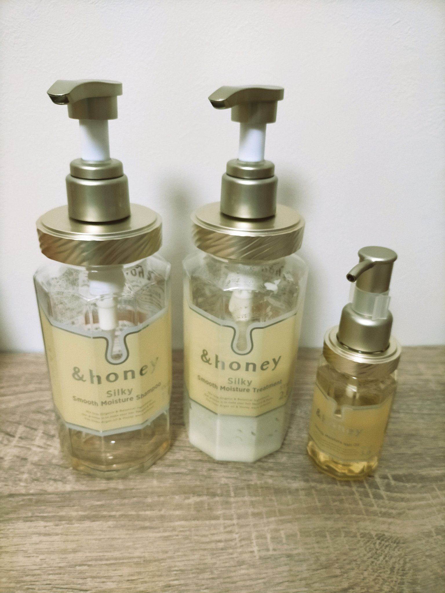 シルキー　スムースモイスチャー　シャンプー　1.0/ヘアトリートメント　2.0/&honey/市販シャンプーを使ったクチコミ（2枚目）