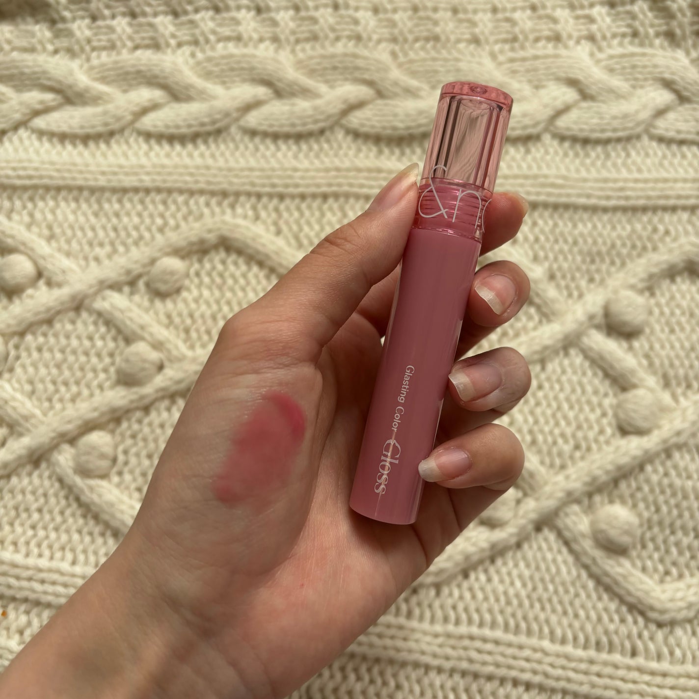 グラスティングカラーグロス/rom&nd/リップグロスを使ったクチコミ(2枚目)