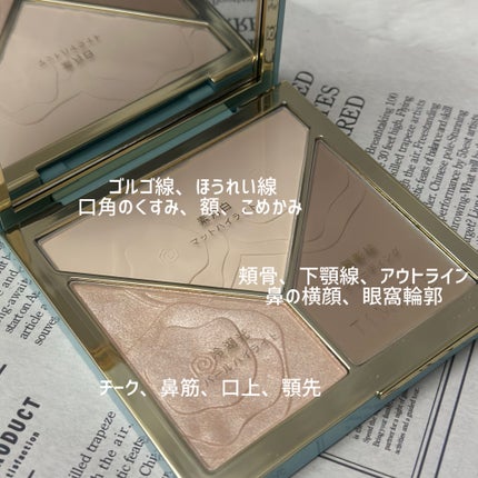 ハイライトシェーディングパレット/TIMAGE/パウダーハイライトを使ったクチコミ(4枚目)