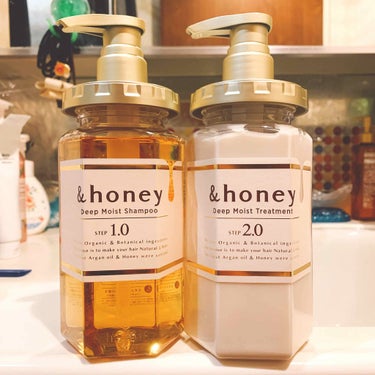 ディープモイスト シャンプー1.0／ヘアトリートメント2.0/&honey/シャンプー・コンディショナーを使ったクチコミ（1枚目）