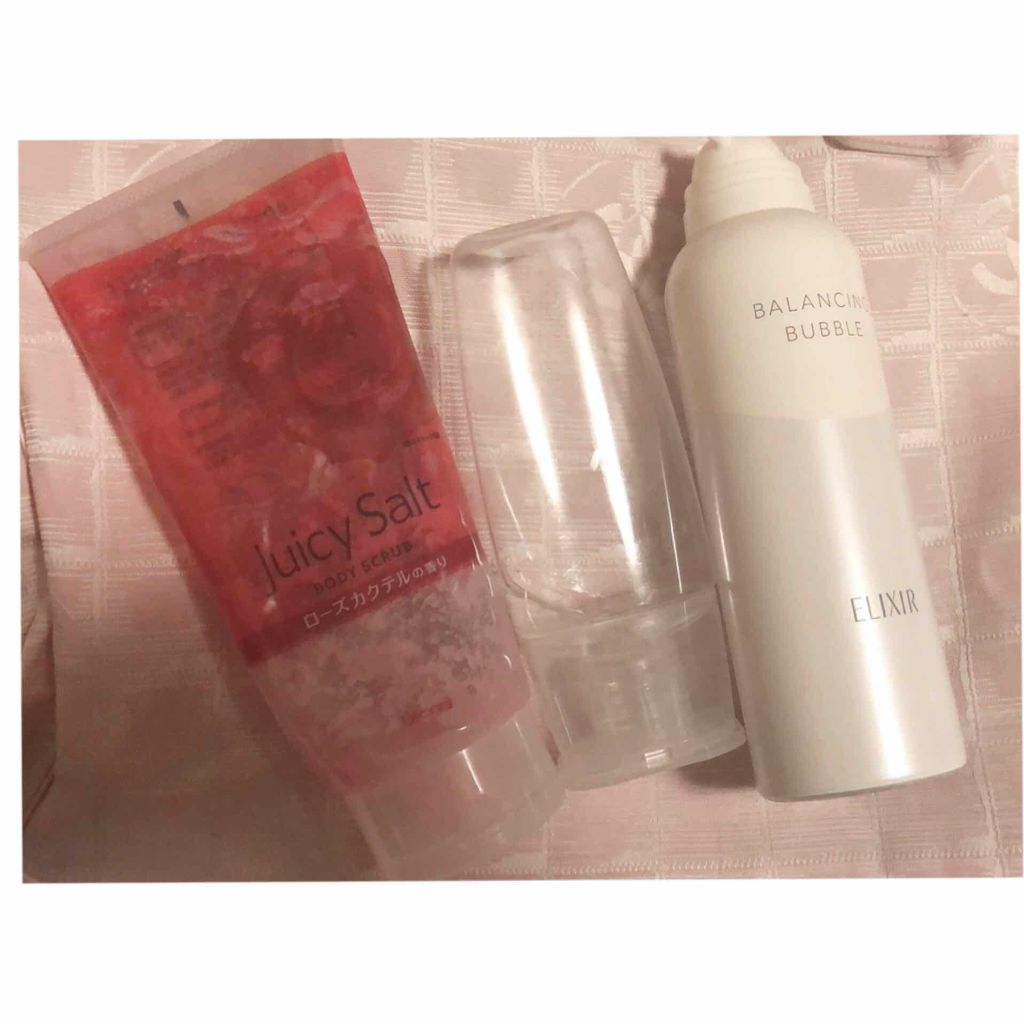 ボディスクラブ ローズ/ジューシィソルト/ボディスクラブを使ったクチコミ（1枚目）