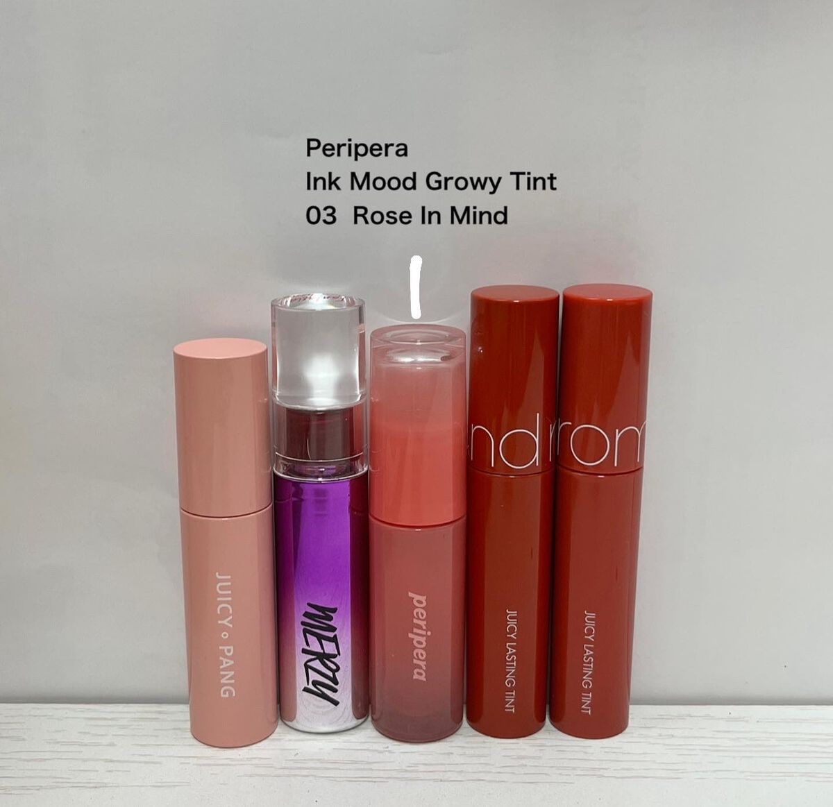 ジューシーラスティングティント/rom&nd/リップティントを使ったクチコミ（3枚目）