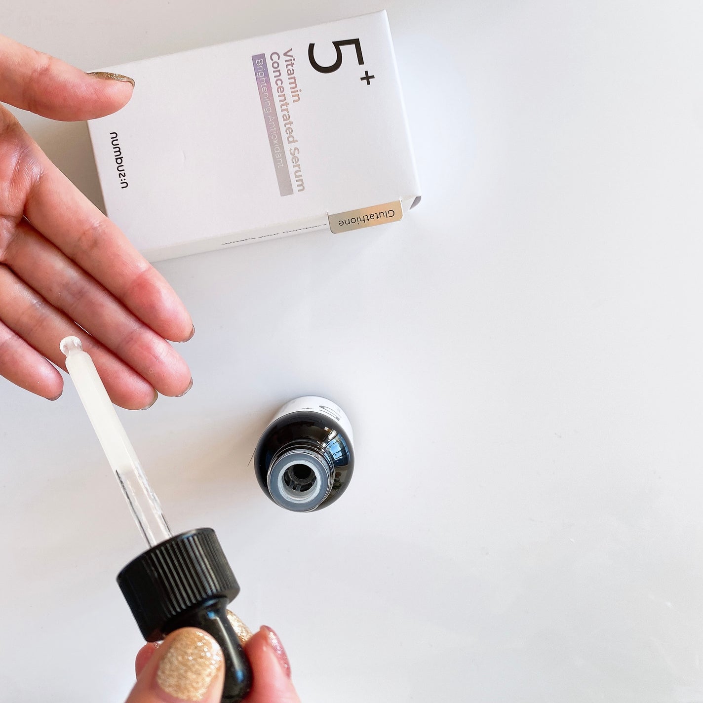 5番 白玉グルタチオンC美容液/numbuzin/美容液を使ったクチコミ(4枚目)