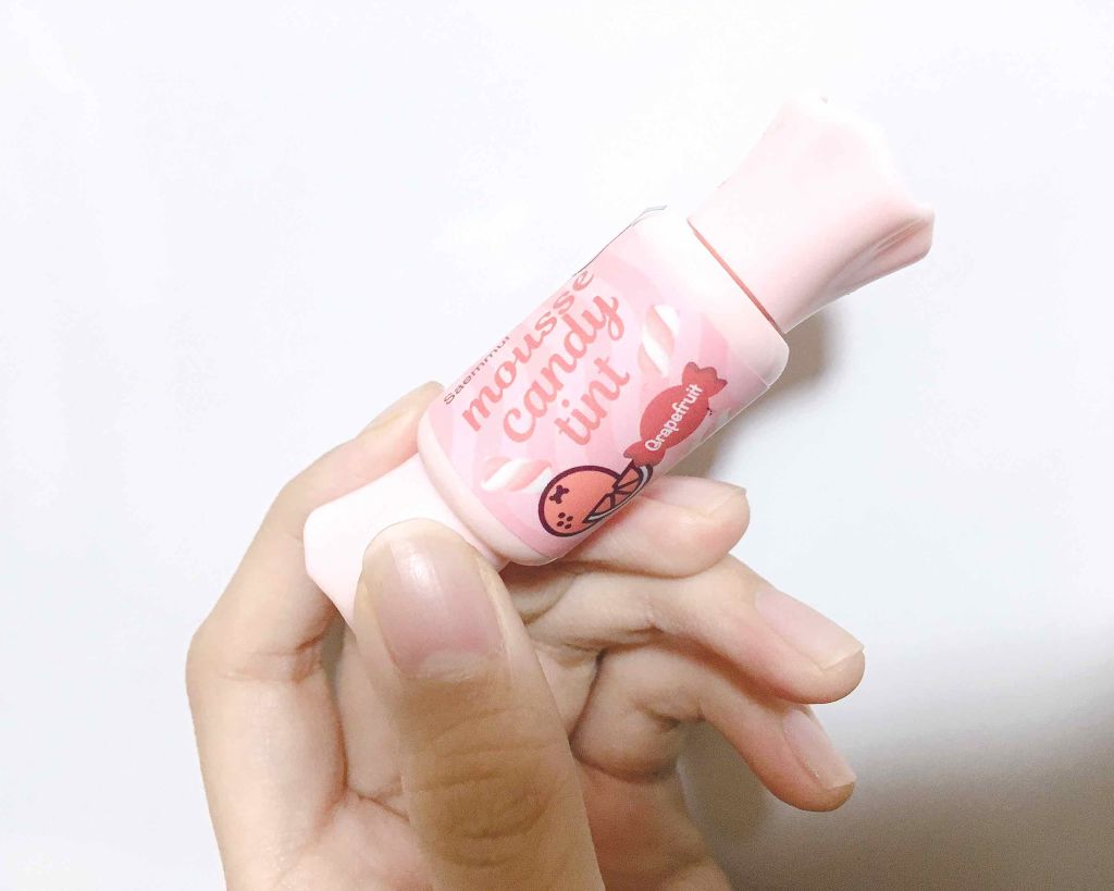 ムース キャンディー ティント 04グレープフルーツムース/the SAEM/リップティントを使ったクチコミ（1枚目）