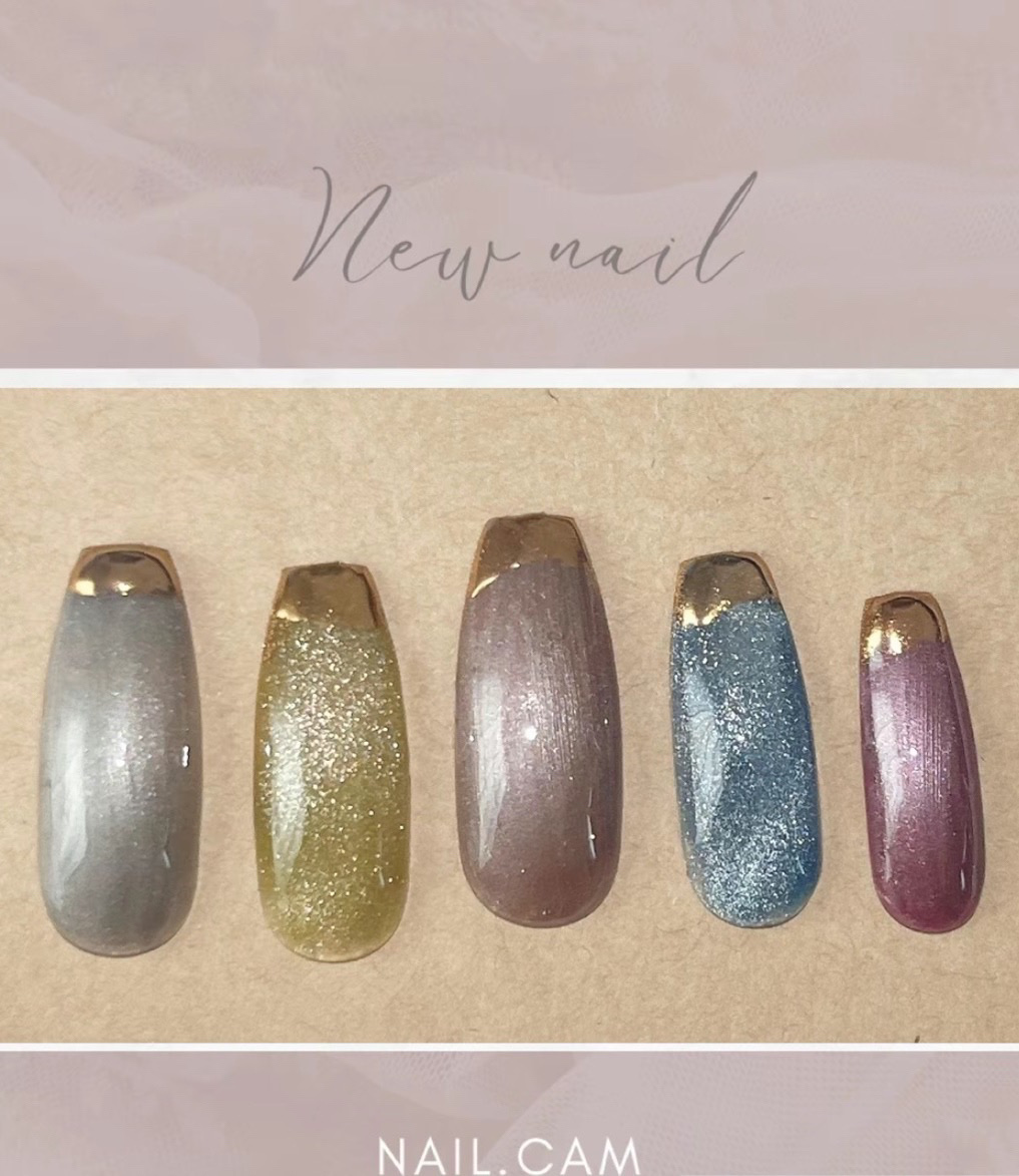 5ミクロンマグネット/ネイル工房/ジェルネイルを使ったクチコミ（2枚目）