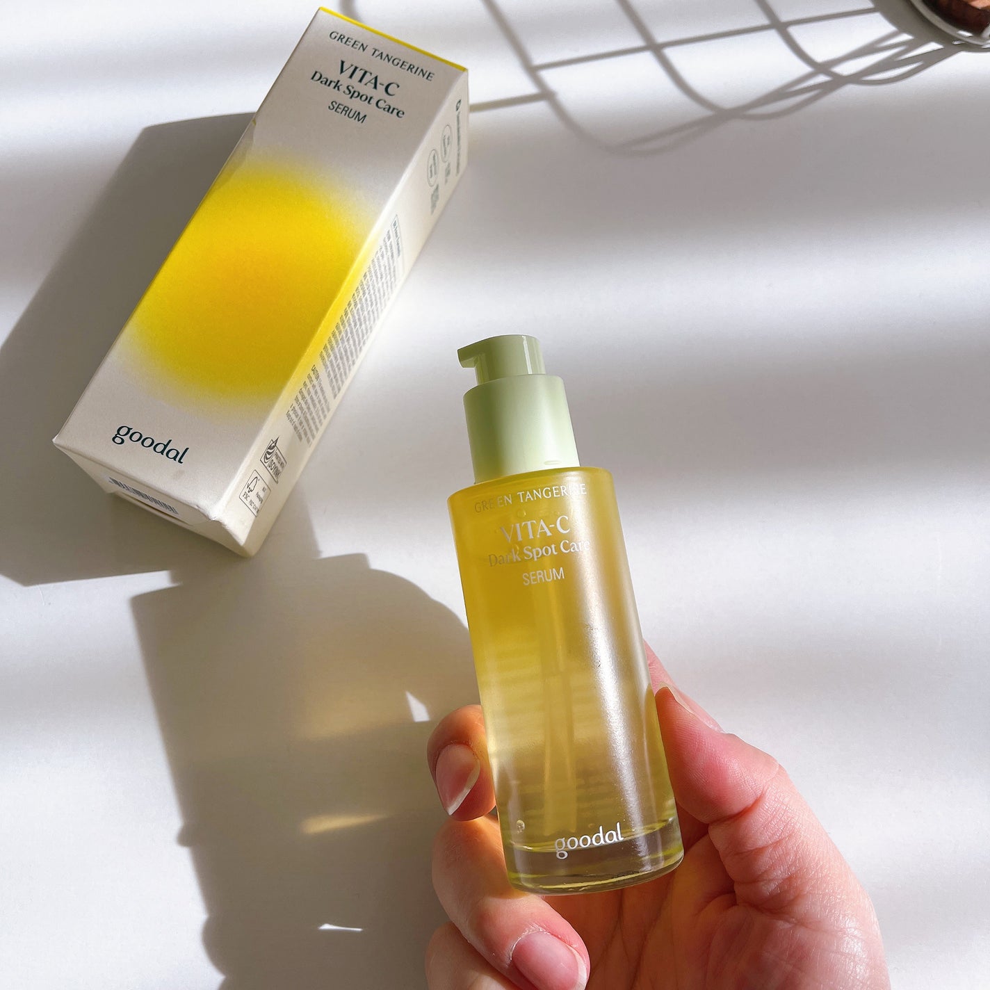 グリーンタンジェリン ビタC ダークスポットケアセラム/goodal/美容液を使ったクチコミ(7枚目)