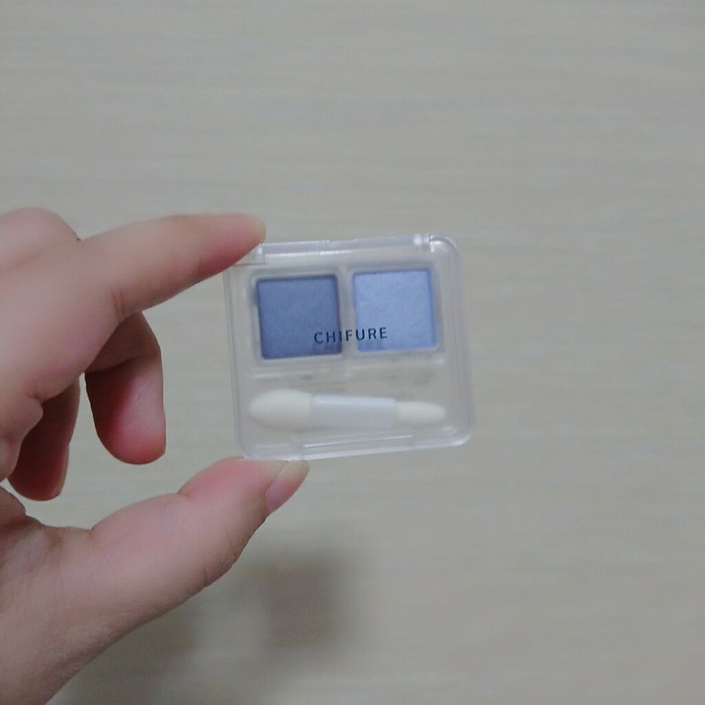 ツイン カラー アイシャドウ 93 ブルー系/ちふれ/アイシャドウパレットを使ったクチコミ（1枚目）