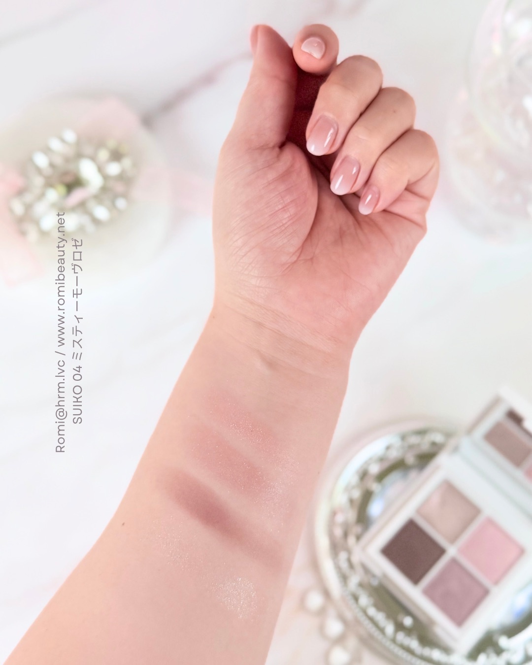 ミネラルマルチアイパレット 04 ミスティモーヴロゼ/SUIKO HATSUCURE/マルチパレットを使ったクチコミ（2枚目）