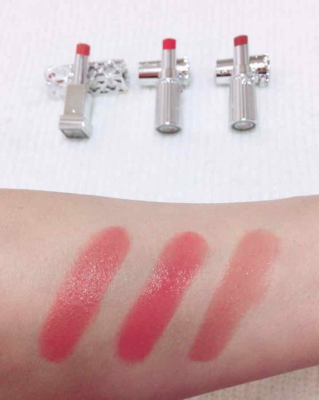 ルージュ マイドレス/JILL STUART/口紅を使ったクチコミ(3枚目)