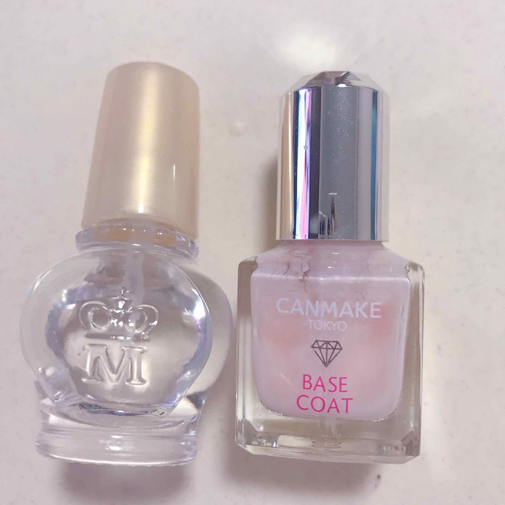 カラフルネイルズ ベースコート/キャンメイク/ネイルトップコートを使ったクチコミ(1枚目)