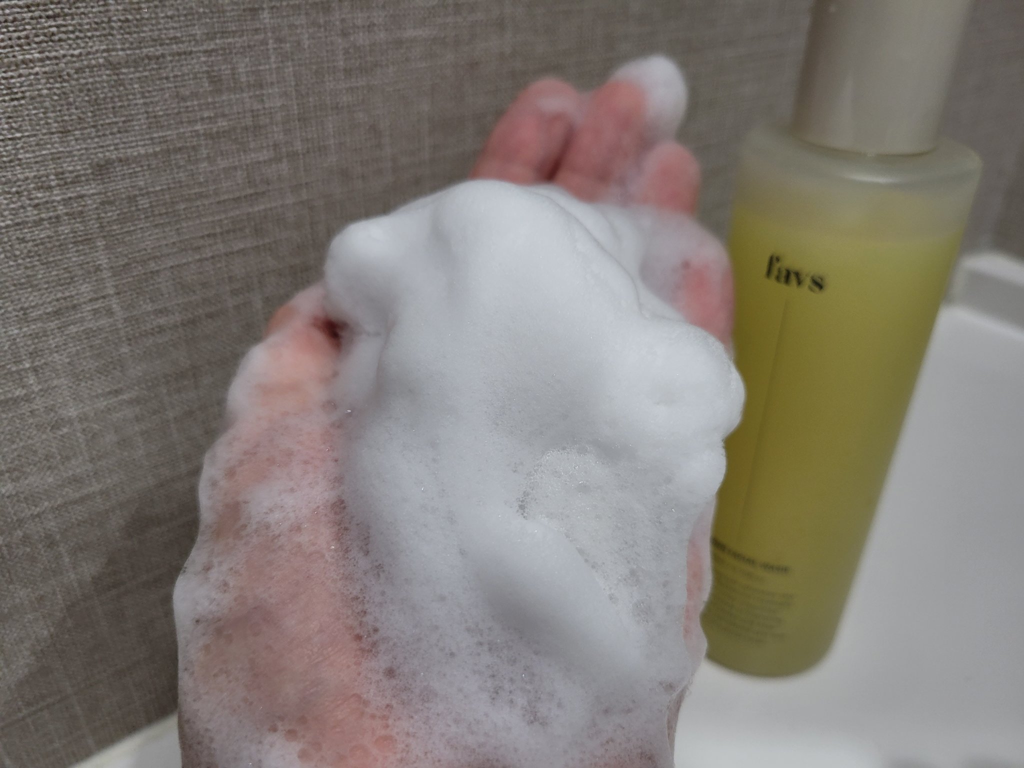 カーミングフェイシャルウォッシュ/favs/洗顔フォームを使ったクチコミ（3枚目）