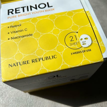 キューブマスク レチノール/ネイチャーリパブリック/シートマスク・パックを使ったクチコミ(1枚目)