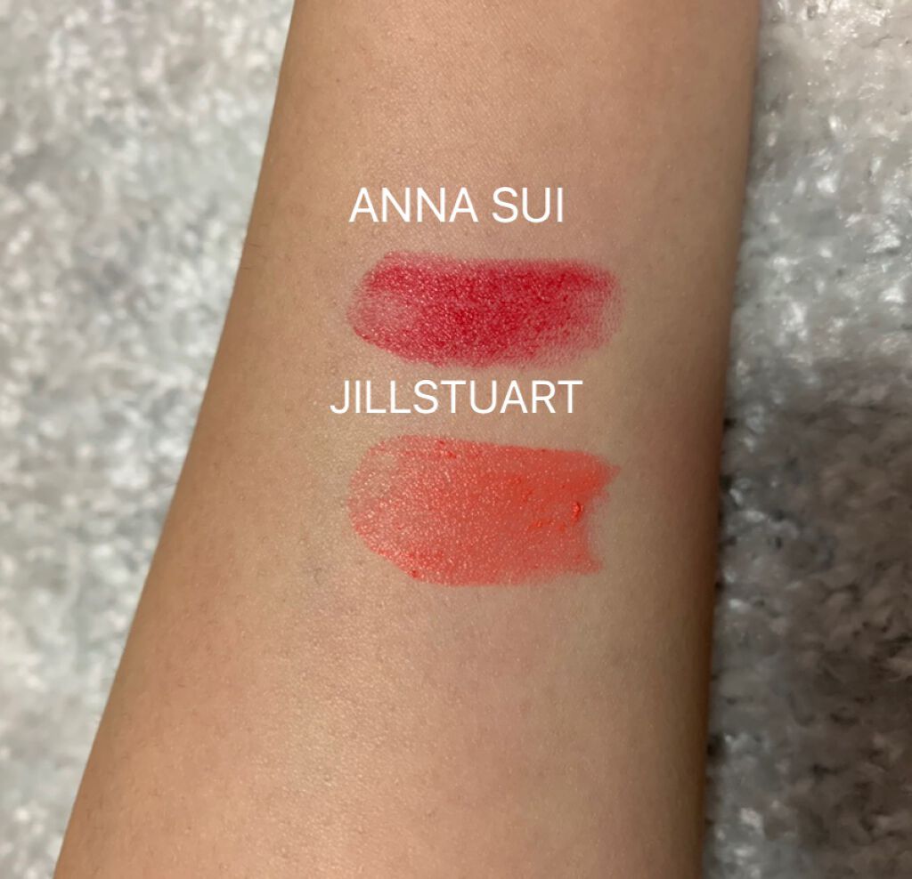 ルージュ マイドレス 04 flower katyusha/JILL STUART/口紅を使ったクチコミ（3枚目）