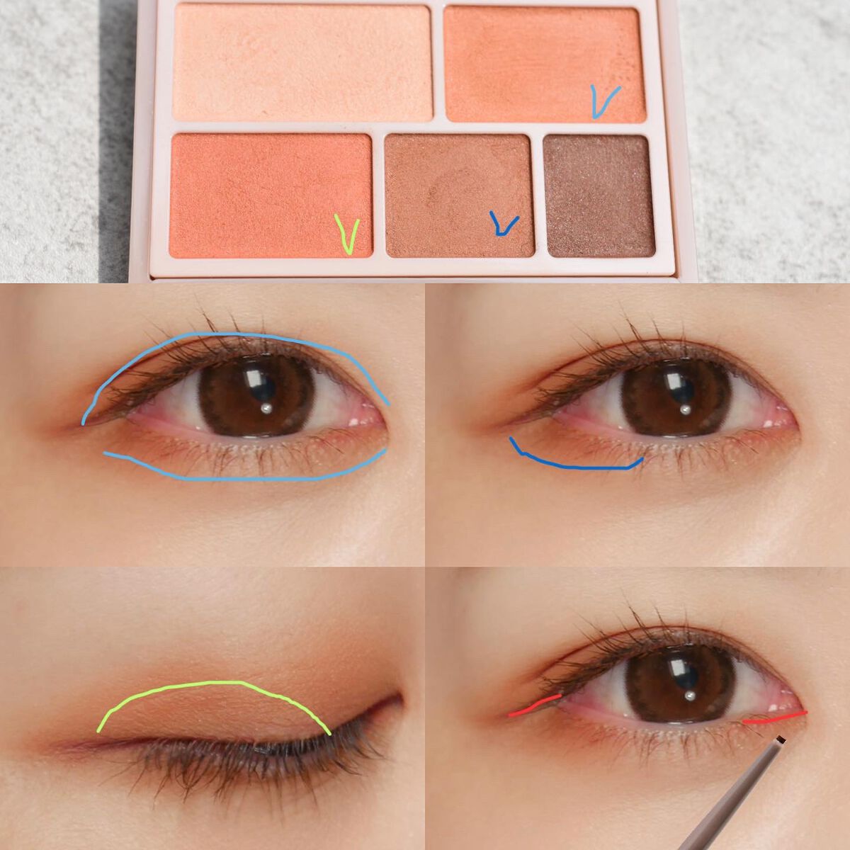 パーフェクトマルチアイズ/キャンメイク/アイシャドウパレットを使ったクチコミ(5枚目)