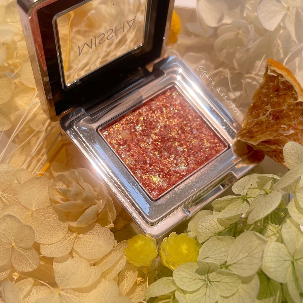 グリッタープリズム シャドウ CR01/MISSHA/グリッターを使ったクチコミ（2枚目）