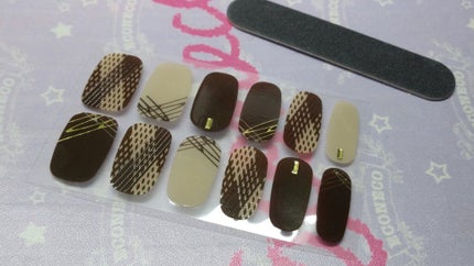 DAISO×紗々 UV GEL ネイルシール/DAISO/ネイルシールを使ったクチコミ(2枚目)