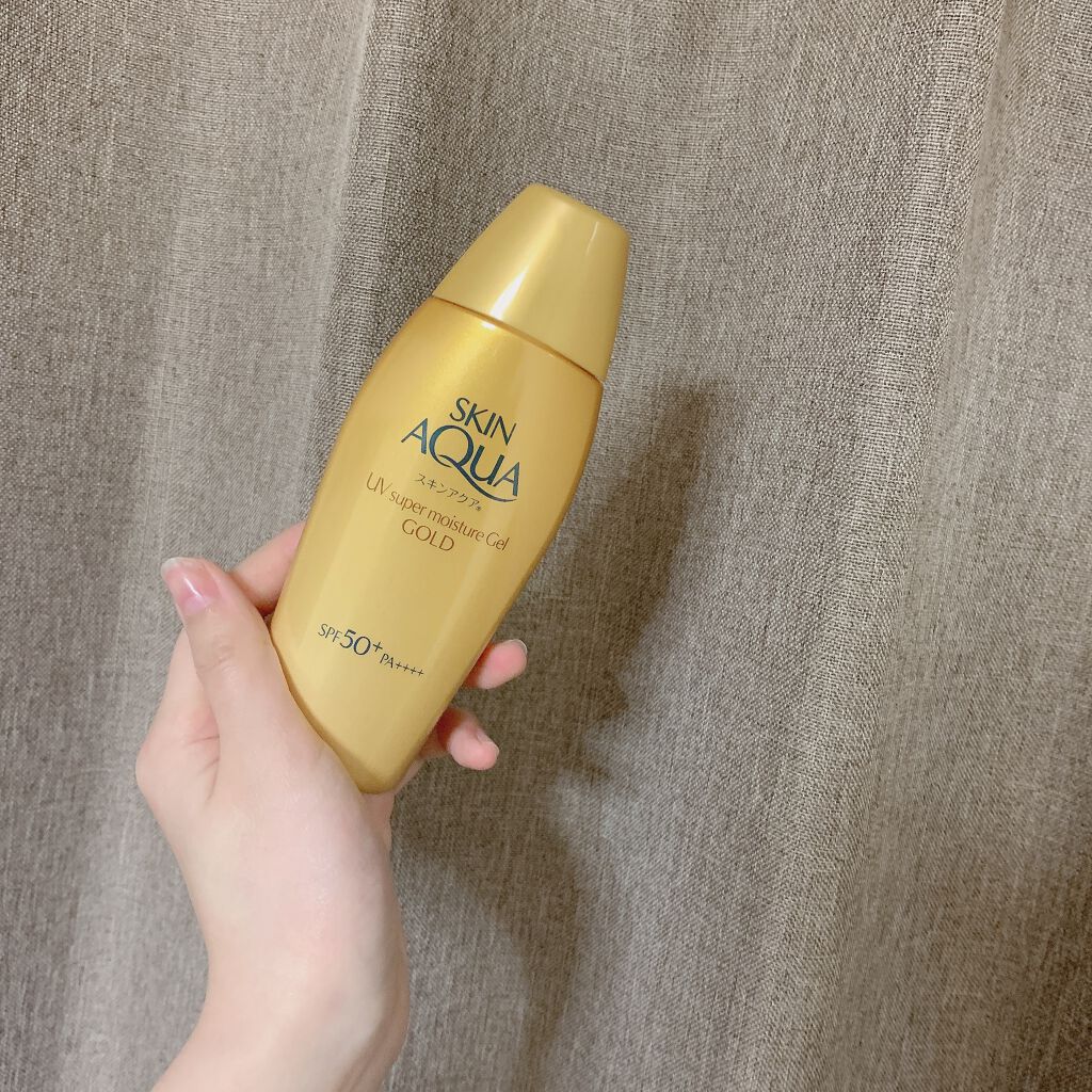スーパーモイスチャージェルゴールド/スキンアクア/日焼け止めジェルを使ったクチコミ（1枚目）