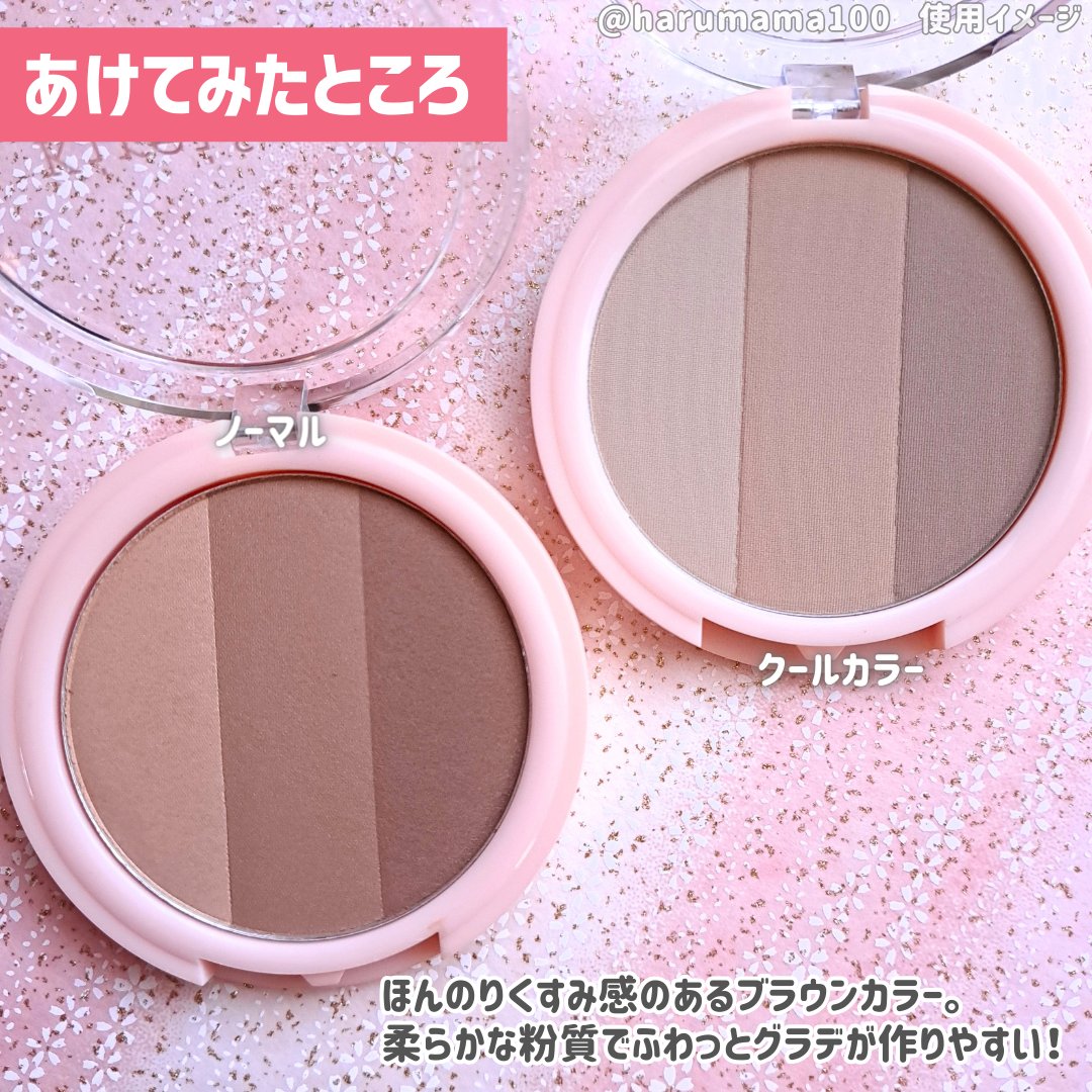 3カラーシェーディングパレット 通常品/Kirei&co./シェーディングを使ったクチコミ（3枚目）