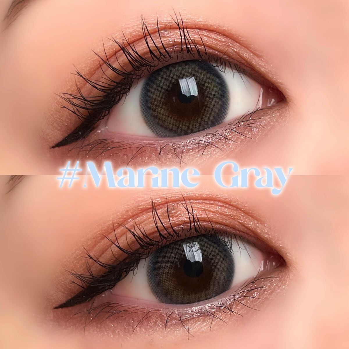 Marine Gray/eyesm/カラーコンタクトレンズを使ったクチコミ（2枚目）