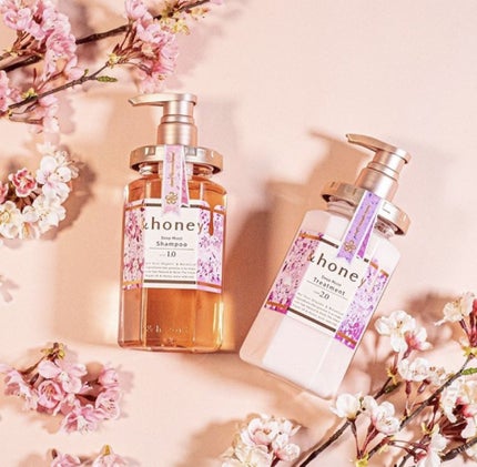 ディープモイスト 限定チェリーブロッサム シャンプー&ヘアトリートメントペアセット/&honey/シャンプー・コンディショナーを使ったクチコミ(2枚目)