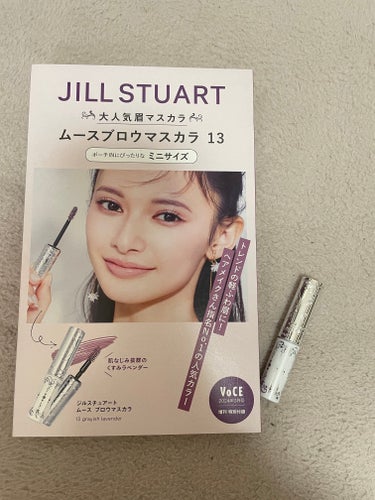 JILL STUART ジルスチュアート ムースブロウマスカラのクチコミ「今月の美容雑誌はMAQUIAの付録が豪華で話題だけどVOCEもお忘れなく‼︎
ジルのアイブロウ.....」（1枚目）