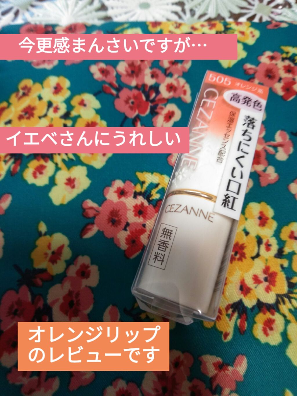 ラスティング リップカラーN/CEZANNE/口紅を使ったクチコミ（1枚目）