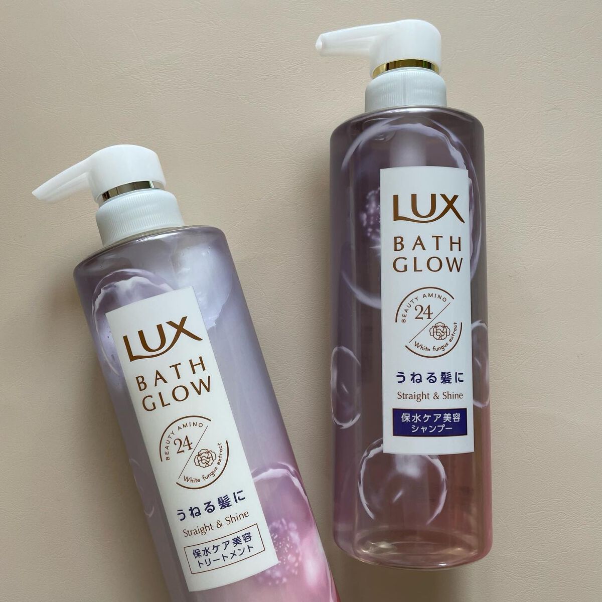 バスグロウ ストレート&シャイン シャンプー/トリートメント/LUX/市販シャンプーを使ったクチコミ（1枚目）