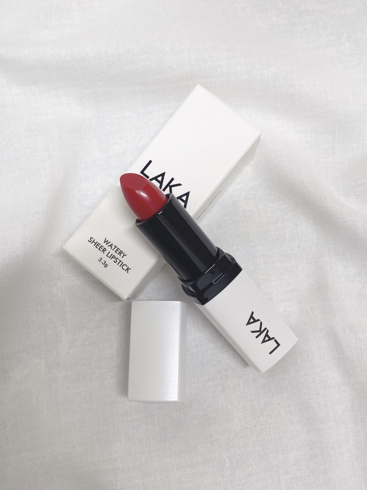 ウォータリーシアー リップスティック 05 ROSSINI/Laka/口紅を使ったクチコミ（1枚目）