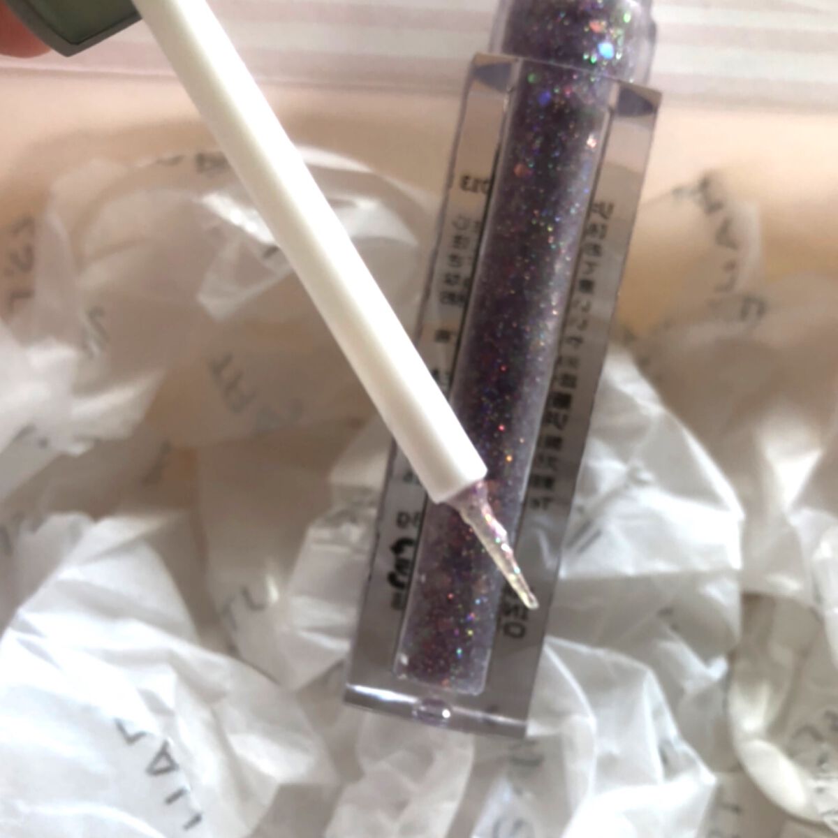 ダイヤモンドシリーズ 星空リキッドアイシャドウ/ZEESEA/リキッドアイシャドウを使ったクチコミ(2枚目)