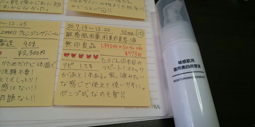 敏感肌用薬用美白美容液/無印良品/美容液を使ったクチコミ（1枚目）