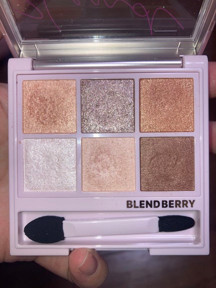 オーラクリエイション #myfavbrown 009 あんず&クリーミィブラウン/BLEND BERRY/アイシャドウパレットを使ったクチコミ(2枚目)