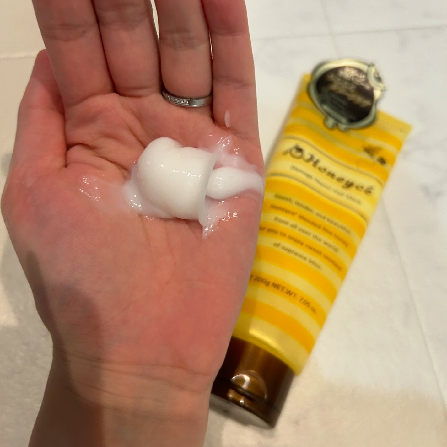 ハニーチェ ダメージリペア ヘアマスクY R/ハニーチェ/ヘアマスク・ヘアパックを使ったクチコミ(3枚目)