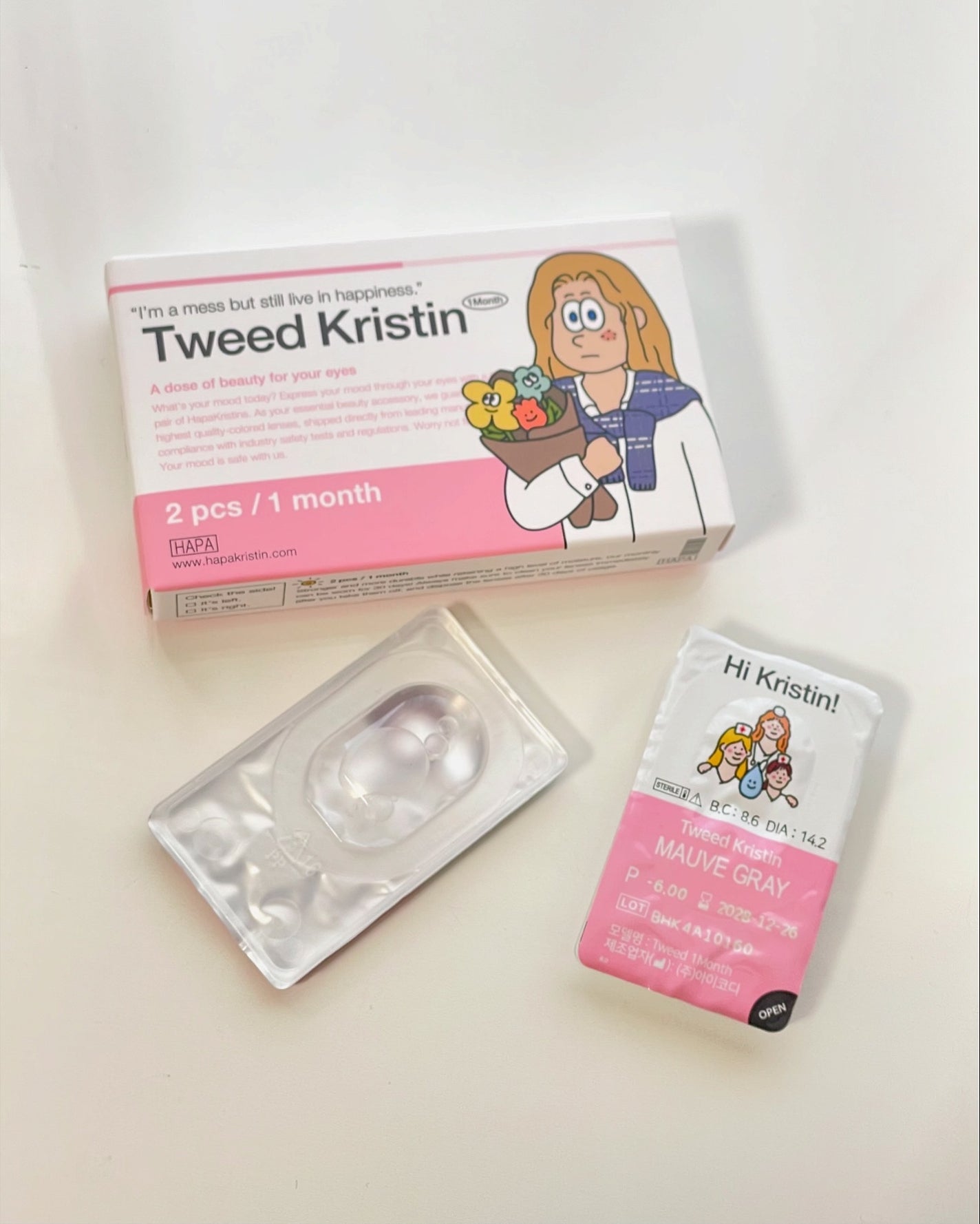 Tweed Kristin 1month/Hapa kristin/1ヶ月(1MONTH)カラコンを使ったクチコミ(4枚目)