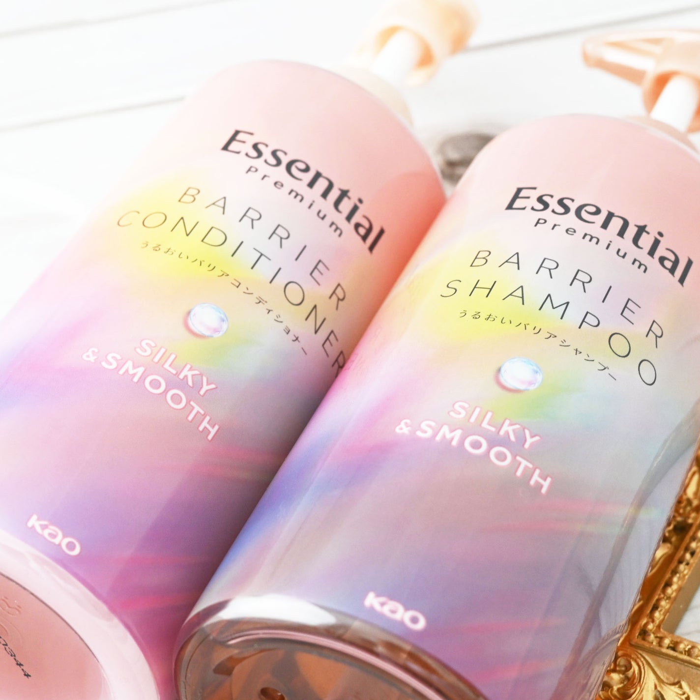 エッセンシャルプレミアム バリアシャンプー・コンディショナー シルキー&スムース/エッセンシャル/市販シャンプーを使ったクチコミ(6枚目)